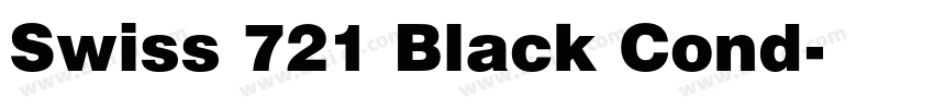 Swiss 721 Black Cond字体转换